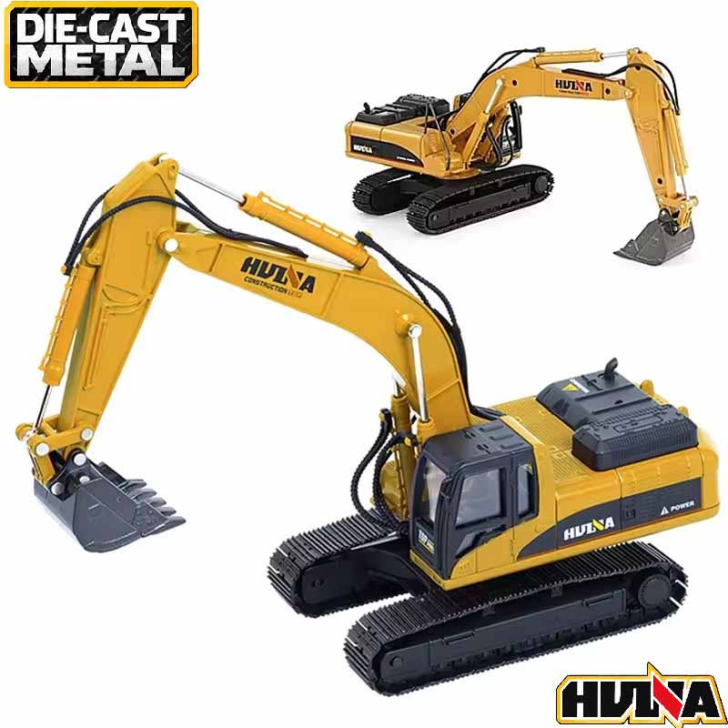 ماکت بیل مکانیکی فلزی راهسازی هوینا مدل Huina Metal Excavator 1910